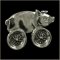 Hog on Wheels Biker Pin - Large