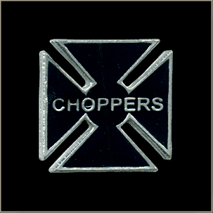 Choppers Cross Pin - Click Image to Close