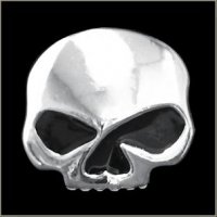 Half Skull w/ Black Eyes Pin