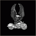 Eagle w/Motorcycle Pin