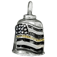 Thin Gold Line American Flag Gremlin Bell