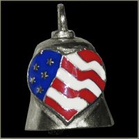 Colored American Heart Gremlin Bell