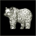 Grizzly Bear Pin