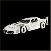 Race Car Biker Pin