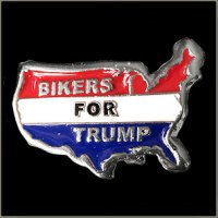 Bikers For Trump Motorcycle Pin