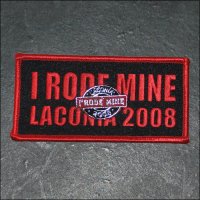 2008 I RODE MINE Laconia Red Pin & Patch