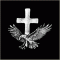 Eagle with Cross Pin Eagle with Cross Pin