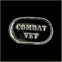 Combat Vet Title Pin