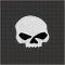 Black Eye Half Skull Snap Head Black Eye Half Skull Snap Head