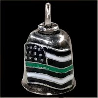 Thin Green Line American Flag Gremlin Bell
