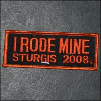2008 Sturgis I Rode Mine Event Patch - Orange