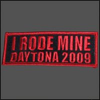 2009 I RODE MINE Daytona Red Patch