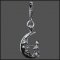 Moon Rider Zipper Pull
