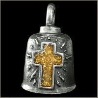 Shining Gold Cross Gremlin Bell