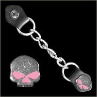 Ladies Half Skull Vest Extender w/ Pink