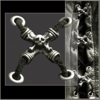 Skull Side Lace Vest Extender 6 Pack