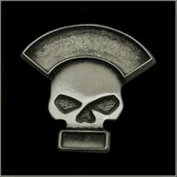 Double Line Half Skull Event Pin