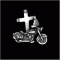 Motorcycle w/ Cross Pin Motorcycle w/ Cross Pin