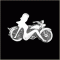 Motorcycle with Mud Flap Girl Pin Motorcycle with Mud Flap Girl Pin